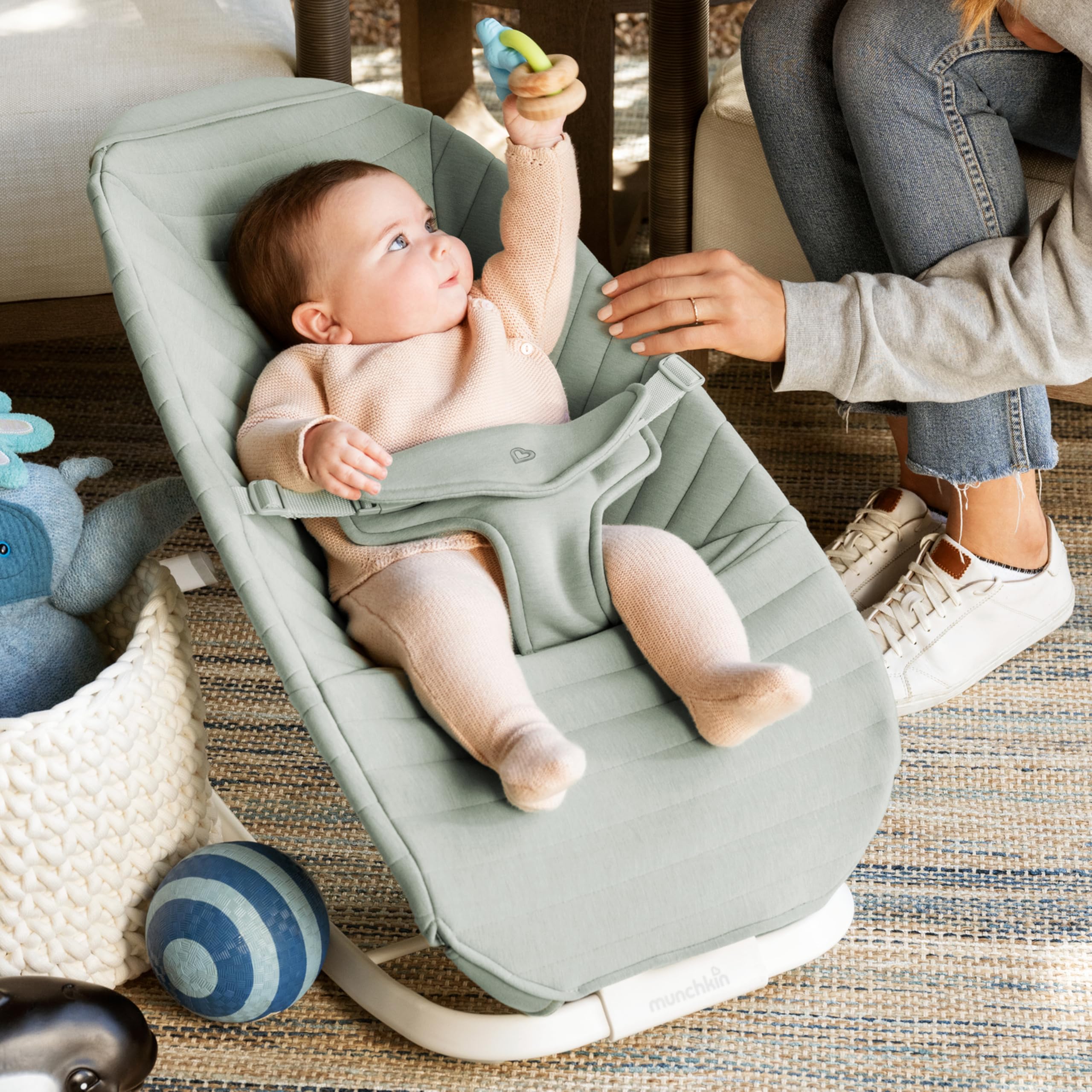 Foto 2 | Funda De Asiento Munchkin Premium Para Bouncer & Rocker Green - Venta Internacional.