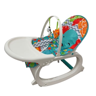 Foto 1 | Silla Mecedora Para Bebé Con Asiento Acolchonado Bandeja Y Juguetes Colgantes
