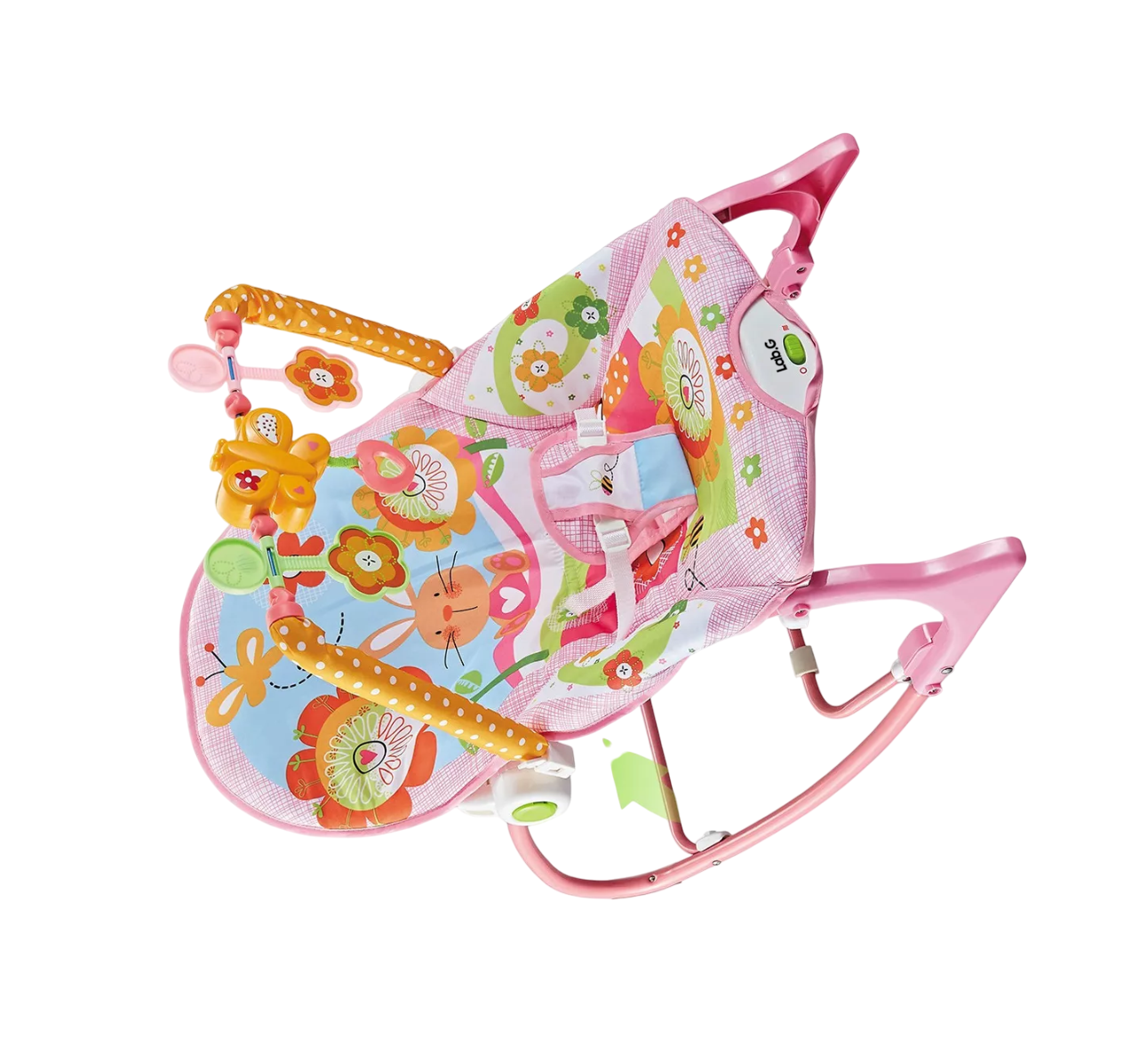 Foto 4 pulgar | Mecedora De Bebé Musical Con Juegos Color Rosa