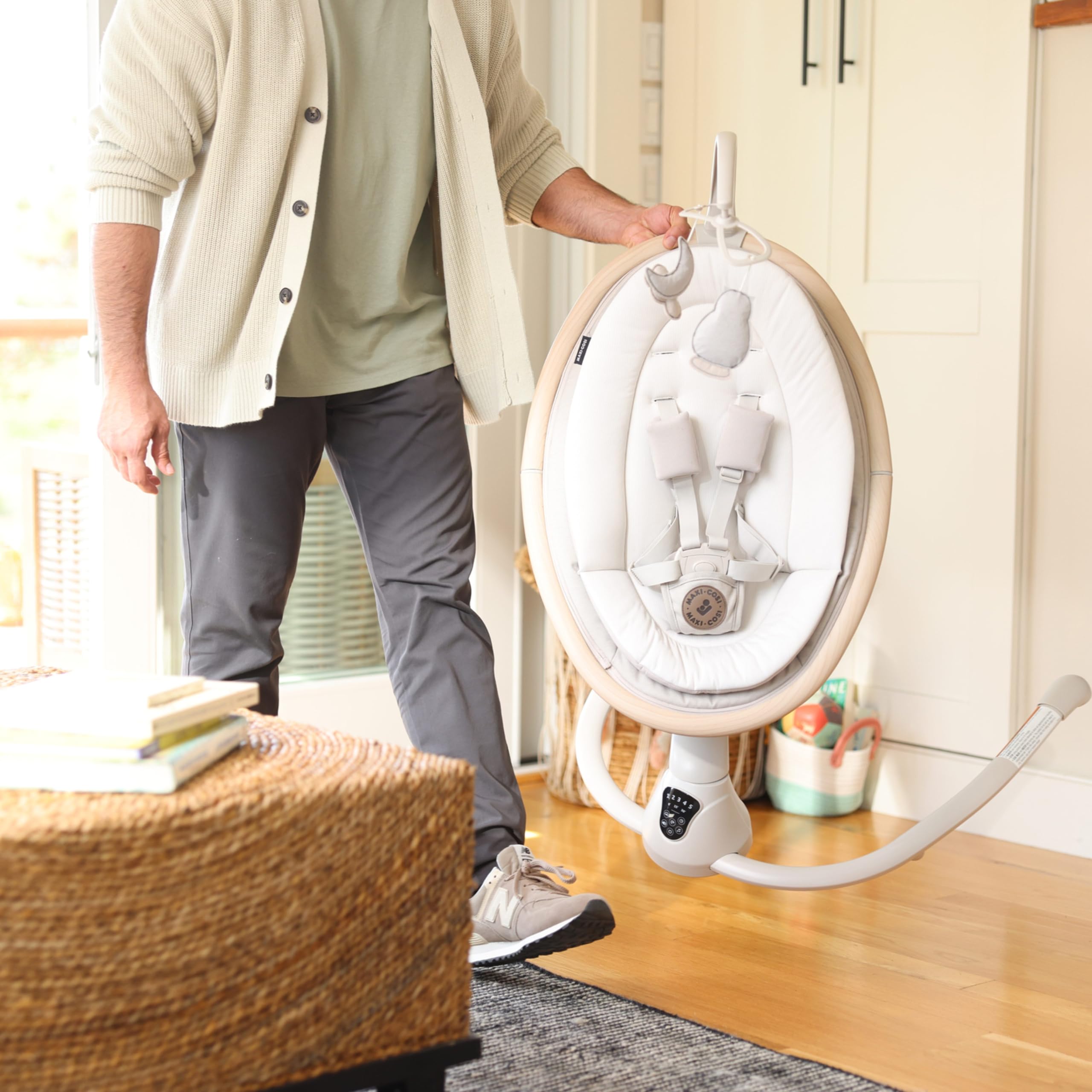 Foto 5 | Baby Swing Maxi-cosi Cassia, Portátil Inteligente, Con Música De 360° - Venta Internacional.