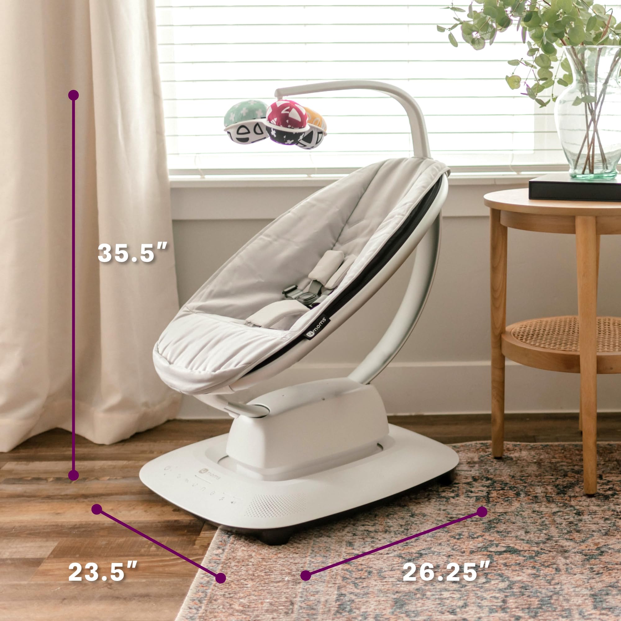 Foto 4 pulgar | Baby Swing 4moms Mamaroo Bluetooth Multi-motion Birch - Venta Internacional.