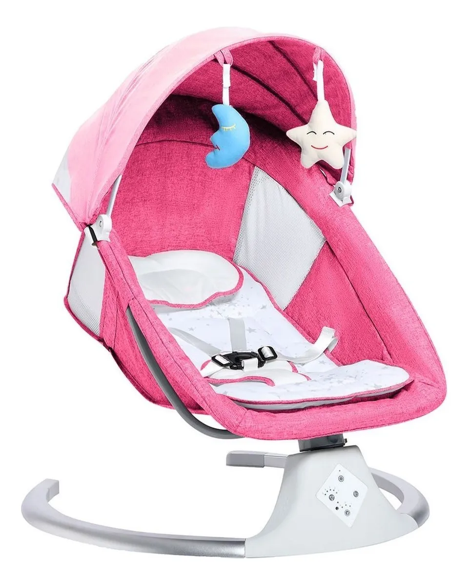 Foto 1 | Columpio Para Bebé Aeiou Ws-hb14 Delux 3 En 1 Mecedora Rosa