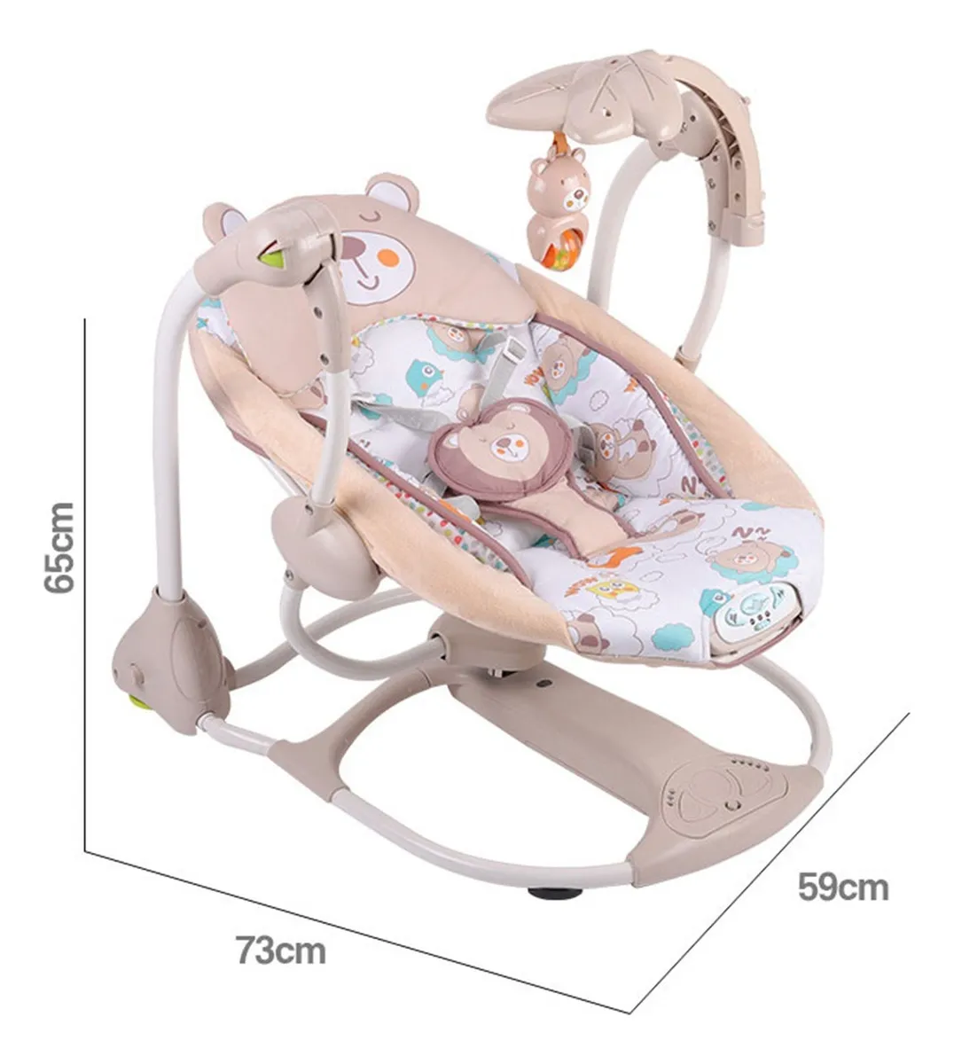 Foto 4 | Bouncer De Bebé Aeiou 63578 Convert Me Silla Mecedora Musica