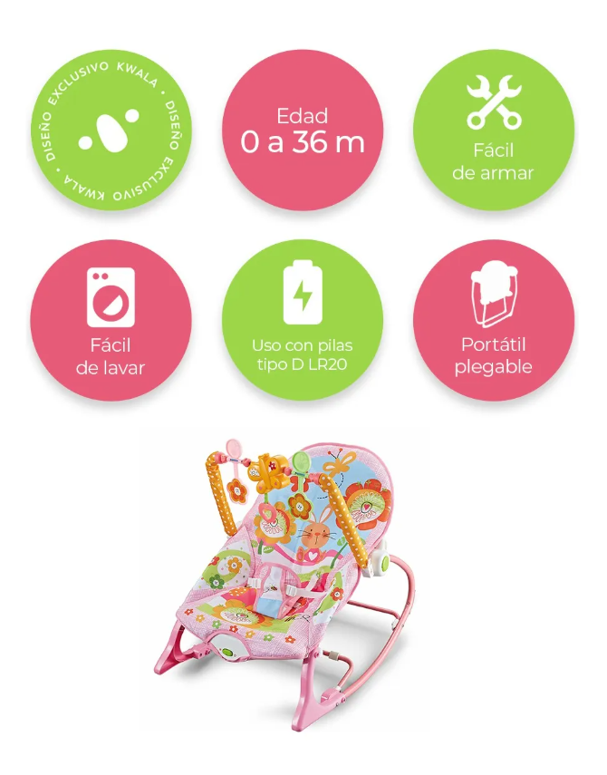 Foto 4 pulgar | Silla Vibradora para Bebé