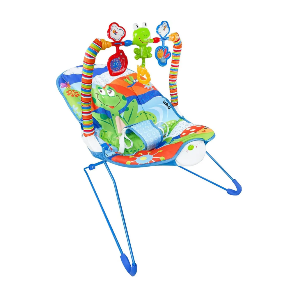 Foto 1 | Silla Vibradora Mecedora De Bebé Musical Con Juegos Lab.g, Azul