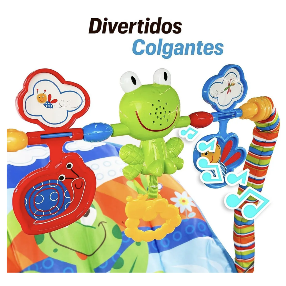 Foto 5 pulgar | Silla Vibradora Mecedora De Bebé Musical Con Juegos Lab.g, Azul