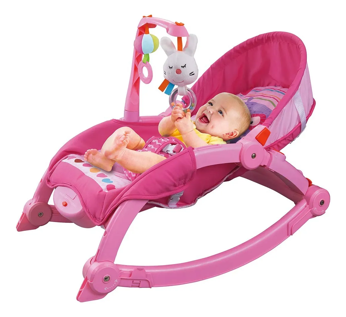 Foto 3 pulgar | Bouncer Para Bebé Aeiou 63560 Newborn Rocker Mecedora Rosa