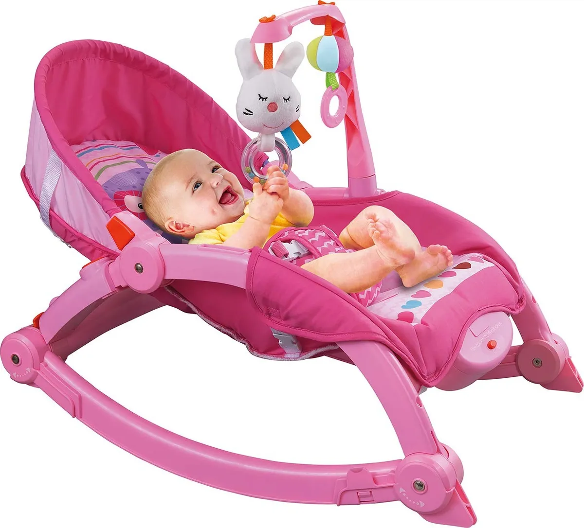 Foto 4 | Bouncer Para Bebé Aeiou 63560 Newborn Rocker Mecedora Rosa