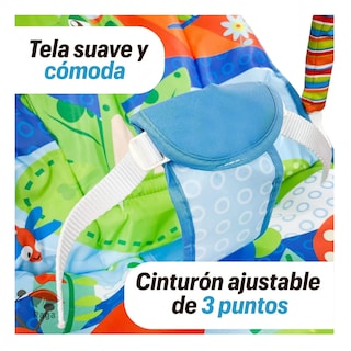 Foto 5 | Silla Vibradora Mecedora De Bebé Musical Con Juegos Belug, Azul
