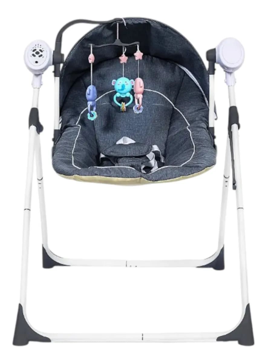 Columpio Para Bebé Aeiou Md-305c Baby Rocker Mecedora Gris $1,366