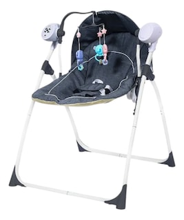 Foto 2 | Columpio Para Bebé Aeiou Md-305c Baby Rocker Mecedora Gris