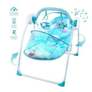 Foto 2 | Silla Mecedora para Bebé Lab.G Azul