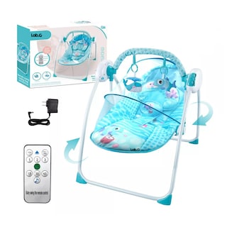 Foto 4 | Silla Mecedora para Bebé Lab.G Azul