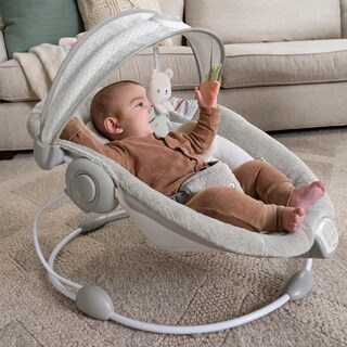 Foto 7 | Asiento Tipo Hamaca Para Bebés Ingenuity Inlighten Nate Con Barra De Juguetes Y Tapete - Venta Internacional.