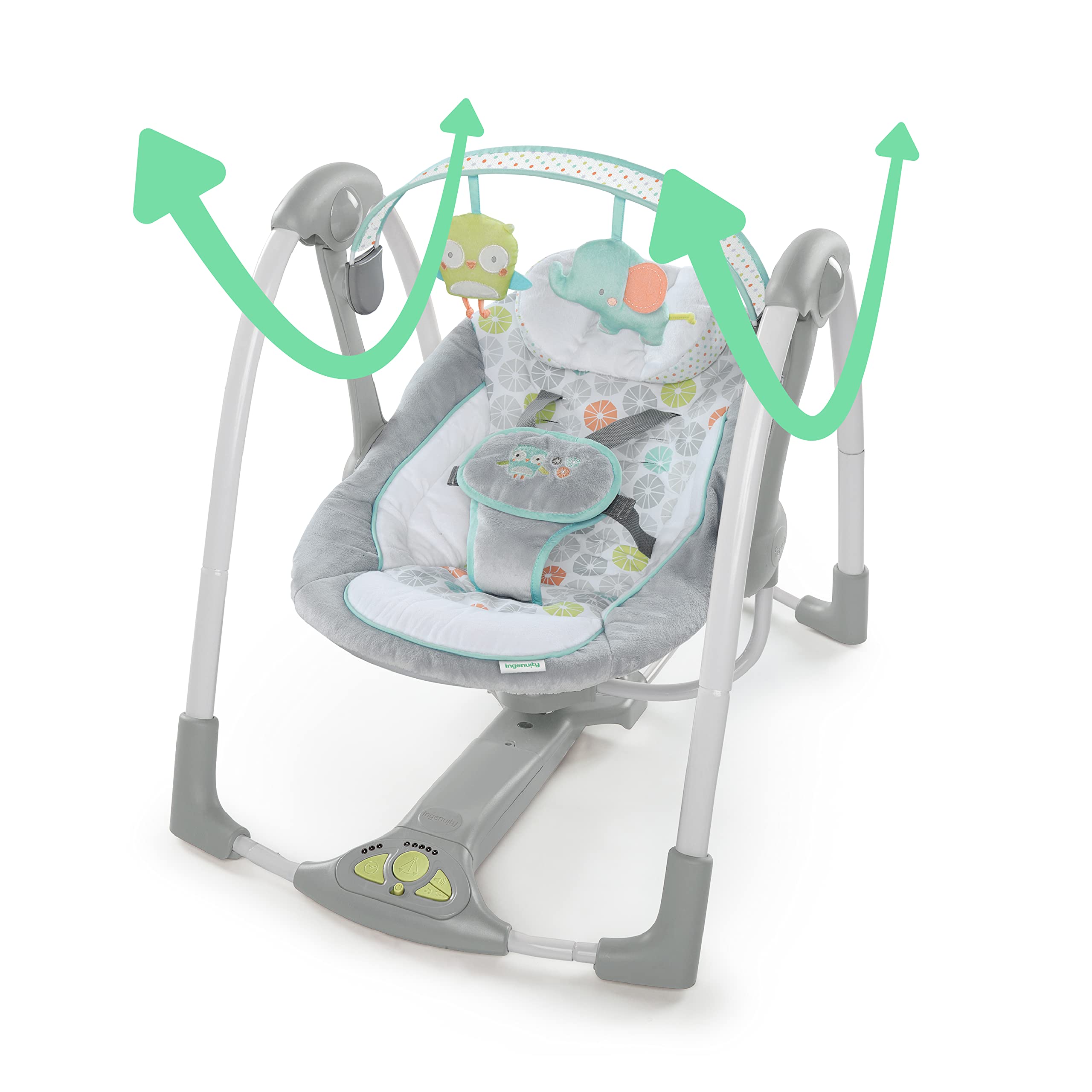 Foto 5 pulgar | Baby Swing Ingenuity Swing 'n Go Portátil Plegable De 5 Velocidades - Venta Internacional.