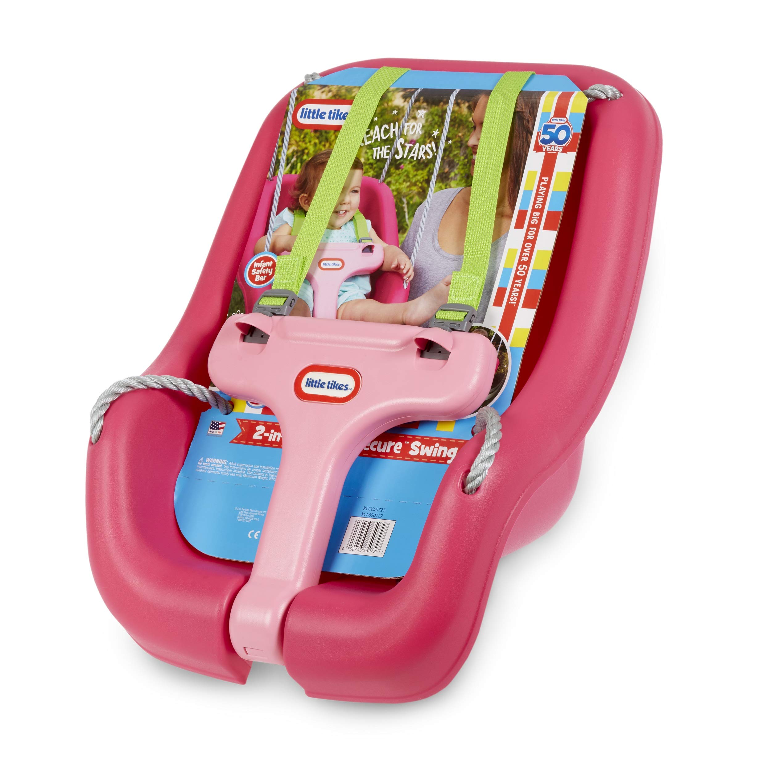 Foto 5 pulgar | Swing Little Tikes 2 En 1 Snug 'n Secure Magenta 50 Kg - Venta Internacional.