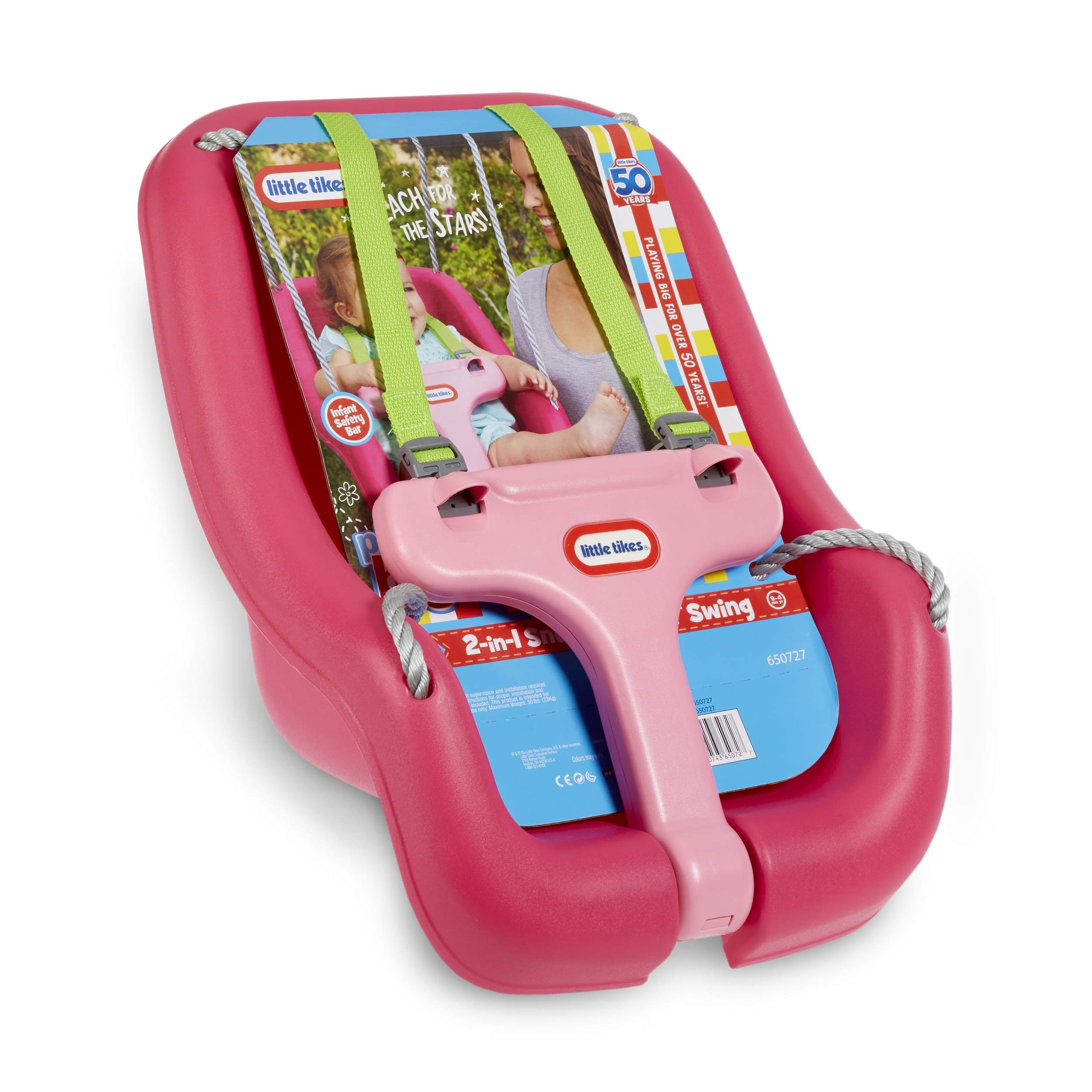Foto 6 pulgar | Swing Little Tikes 2 En 1 Snug 'n Secure Magenta 50 Kg - Venta Internacional.