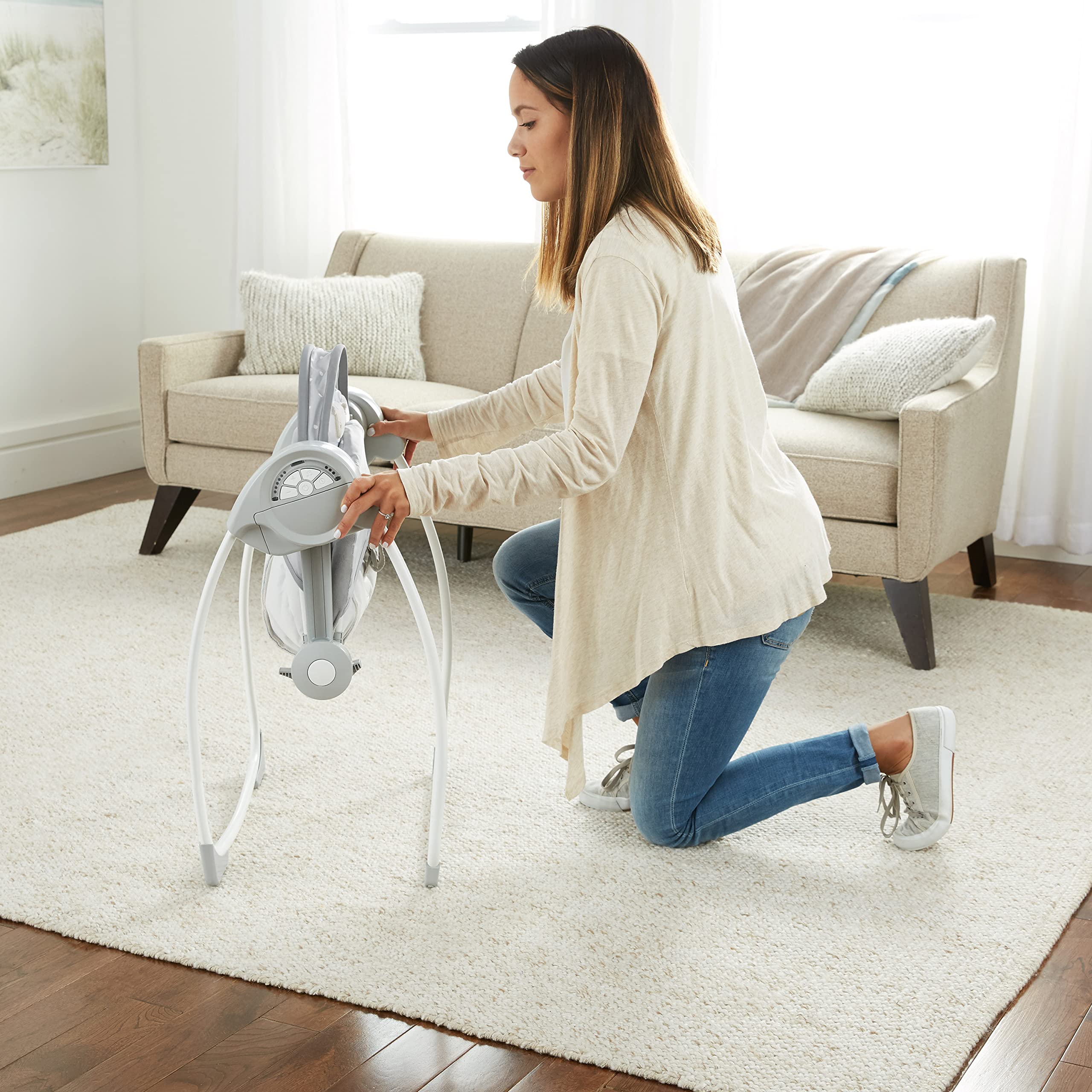 Foto 5 pulgar | Baby Swing Ingenuity Comfort 2 Go, Compacto Y Portátil Con Música - Venta Internacional.