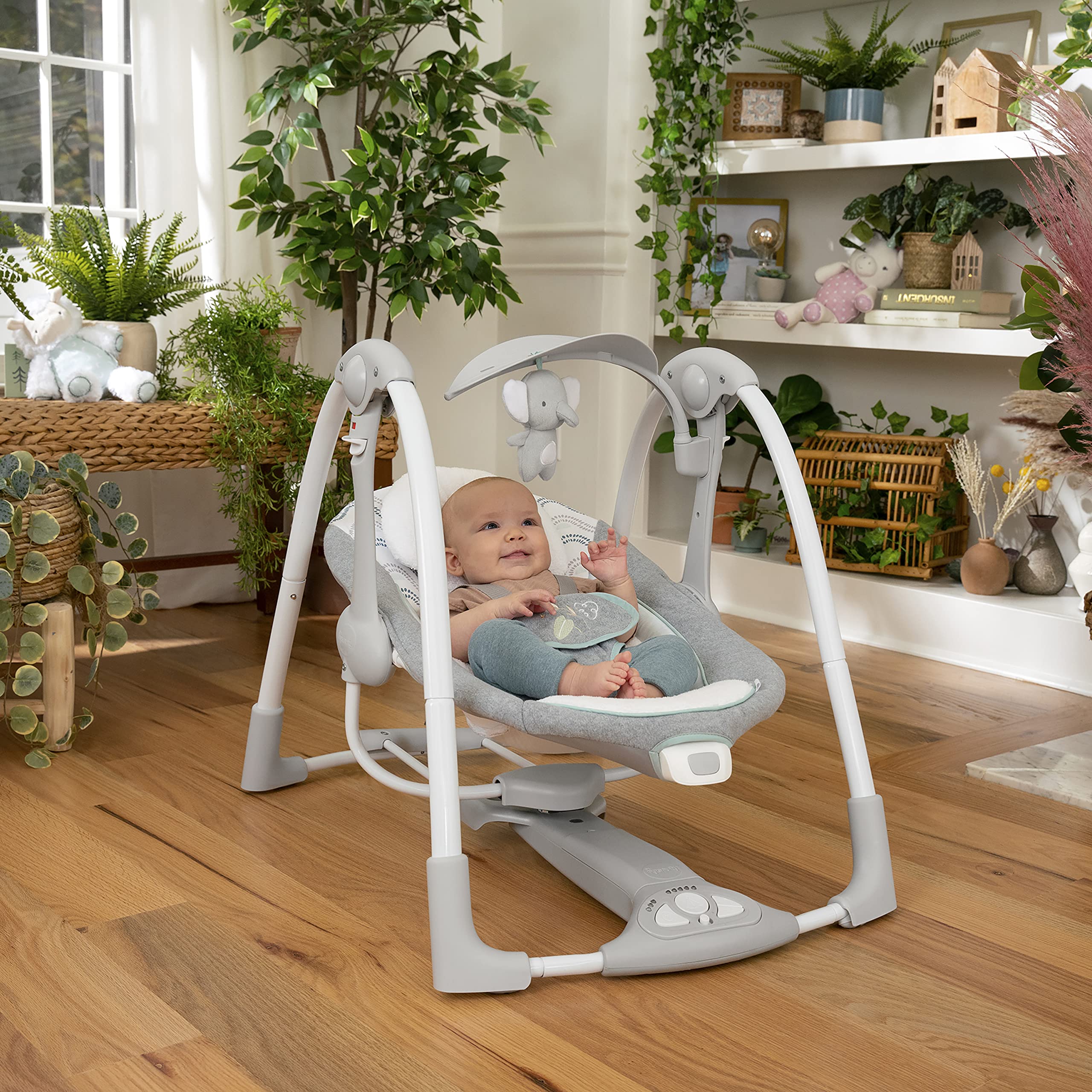 Foto 4 pulgar | Columpio Para Bebés Y Asiento Infantil Ingenuity Convertme 2 En 1 Swell - Venta Internacional.