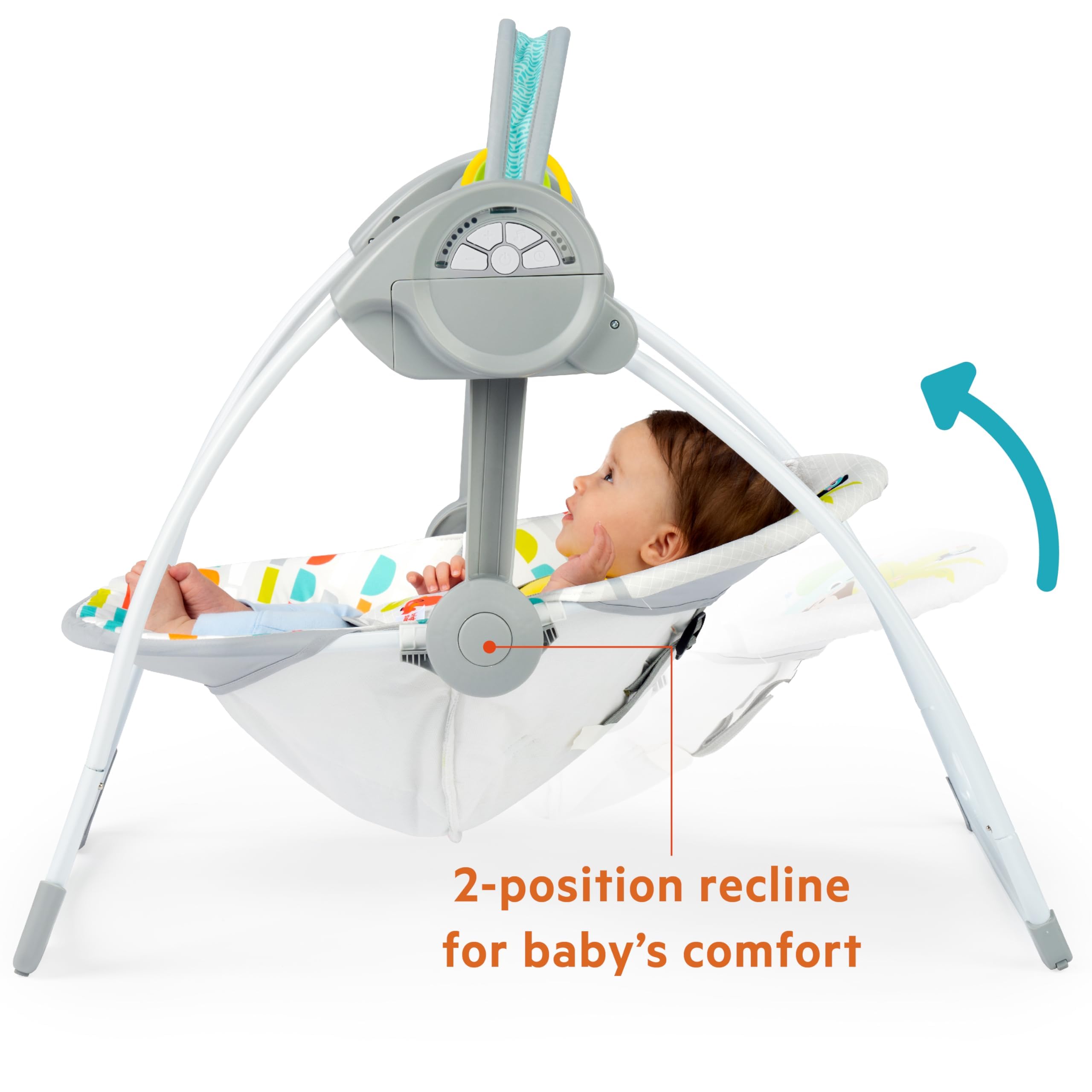Foto 5 pulgar | Baby Swing Bright Starts Playful Paradise Portátil Compacto - Venta Internacional.