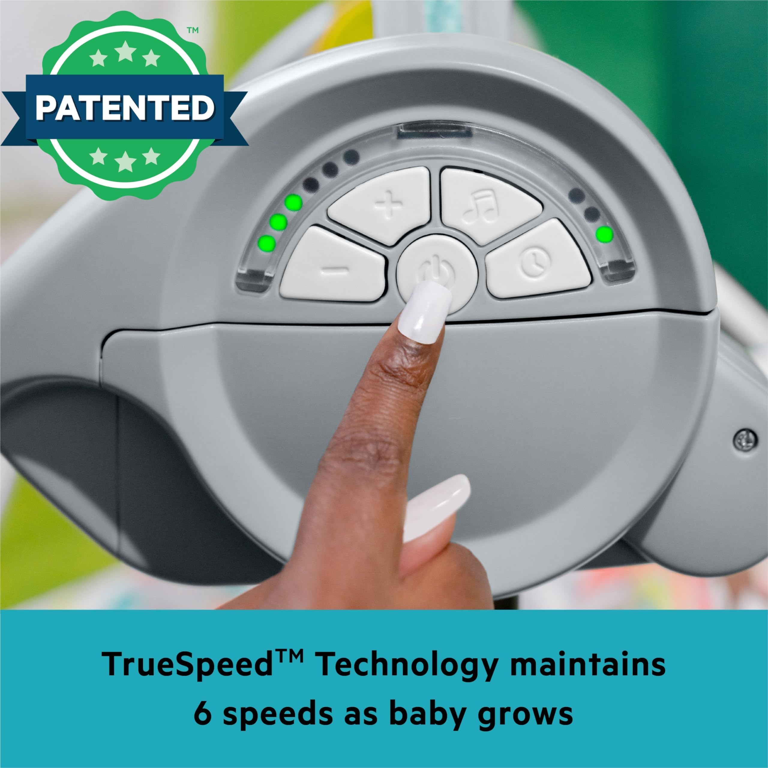 Foto 7 | Baby Swing Bright Starts Playful Paradise Portátil Compacto - Venta Internacional.