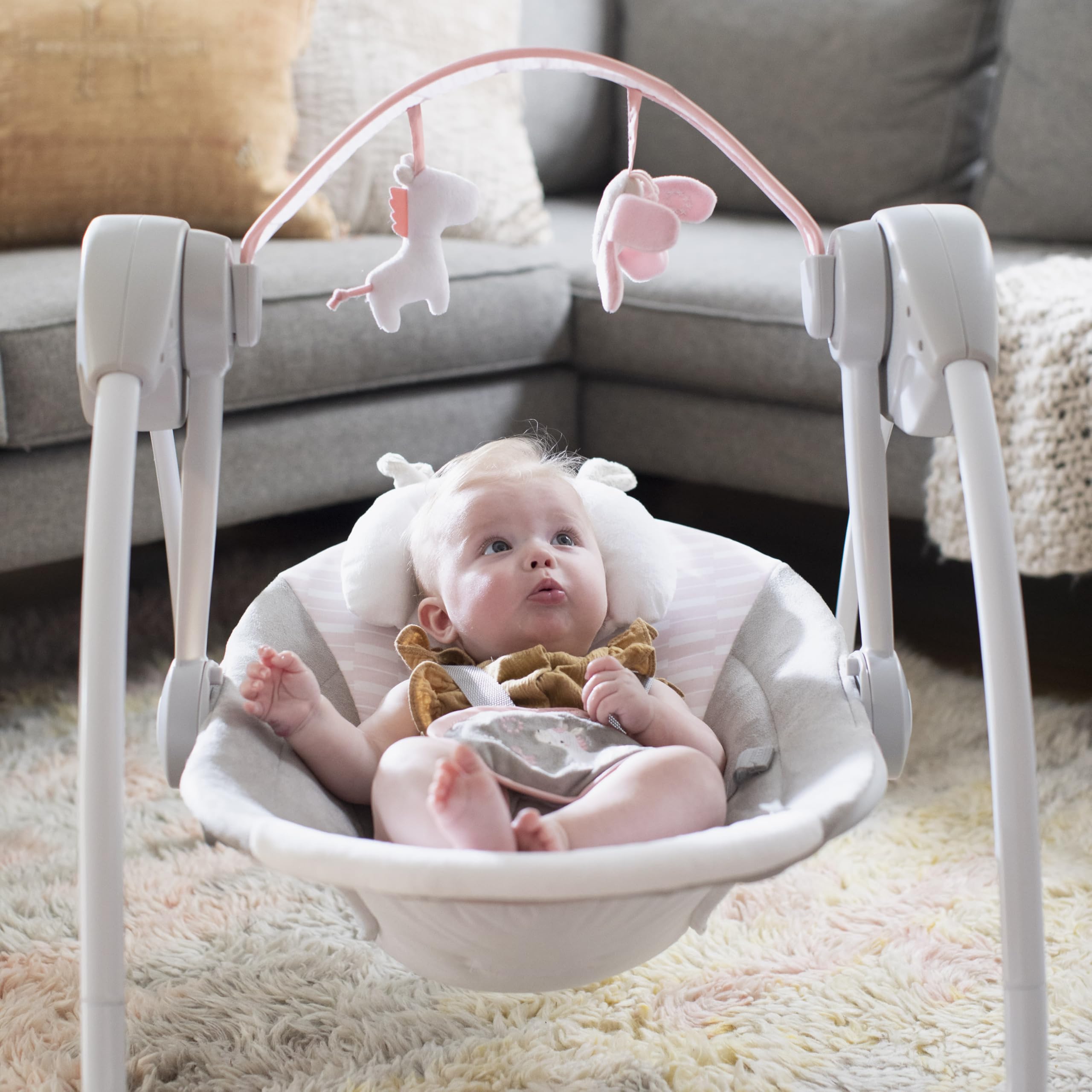 Foto 6 pulgar | Baby Swing Ingenuity Comfort 2 Go, Compacto Y Portátil Con Música - Venta Internacional.