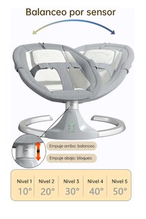 Foto 3 | Mecedora Eléctrica Bebé Silla Bouncer Multifuncional Artefacto Mágico Para Calmar A Los Bebés Cuna Balancea