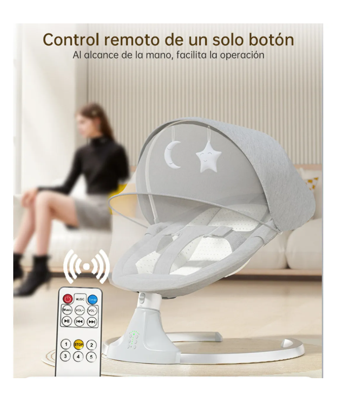 Foto 6 pulgar | Mecedora Eléctrica Bebé Silla Bouncer Multifuncional Artefacto Mágico Para Calmar A Los Bebés Cuna Balancea