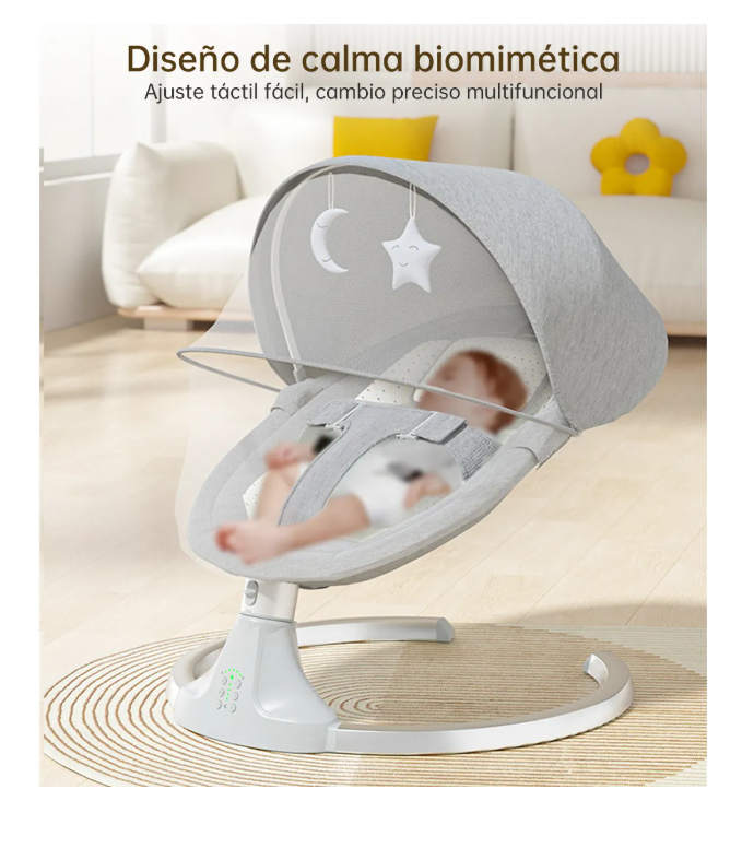 Foto 7 pulgar | Mecedora Eléctrica Bebé Silla Bouncer Multifuncional Artefacto Mágico Para Calmar A Los Bebés Cuna Balancea