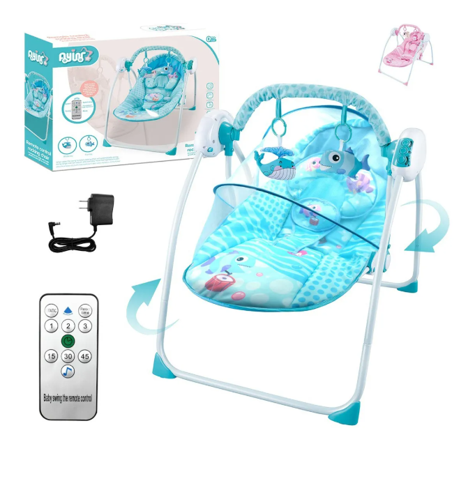 Foto 4 | Silla Mecedora para Bebés Black Box con Control Remoto