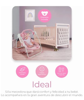 Foto 5 | Silla Mecedora para Bebés Black Box con Control Remoto