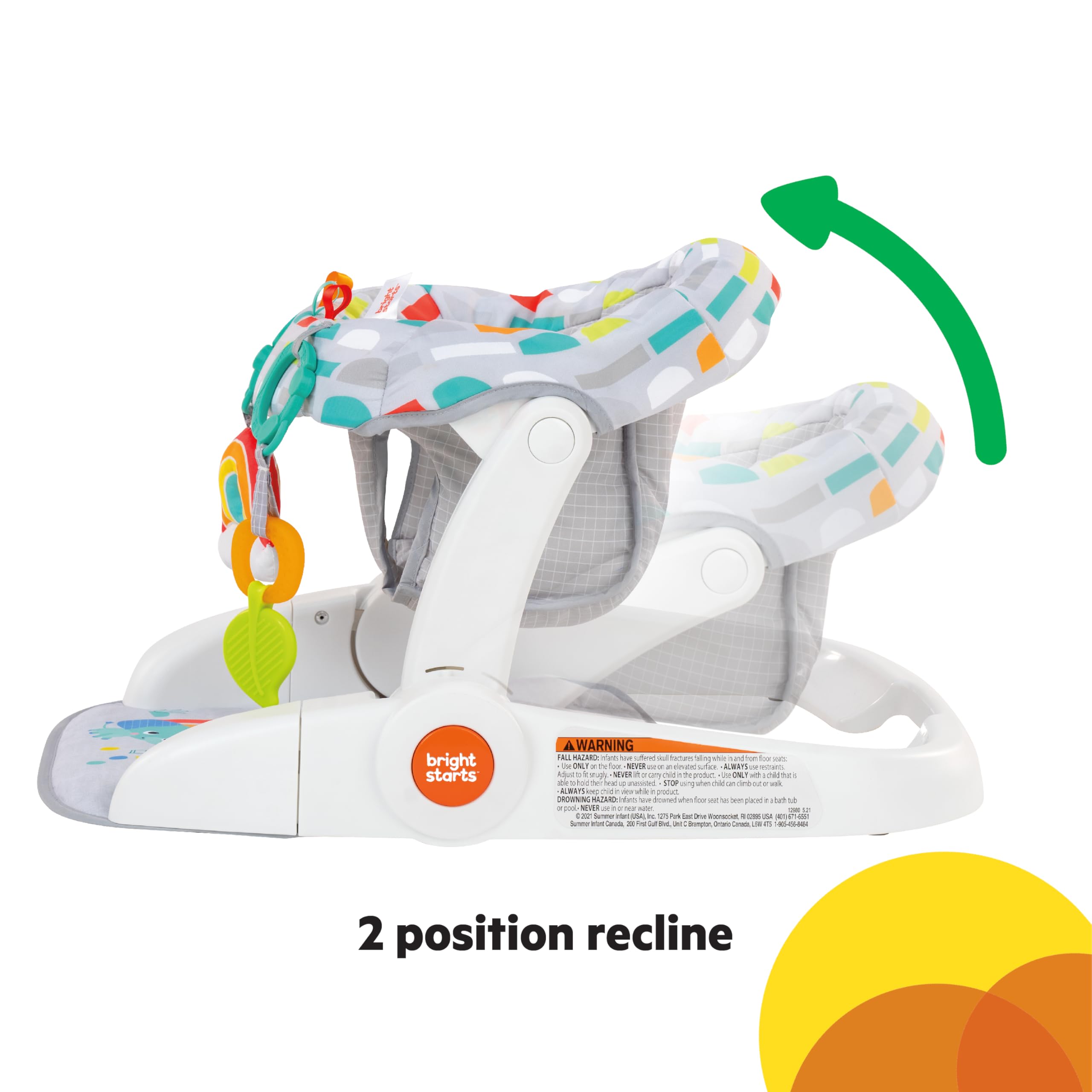 Foto 5 pulgar | Asiento De Piso Para Bebés Bright Starts Para Aprender A Sentarse De 4 A 12 Meses - Venta Internacional.