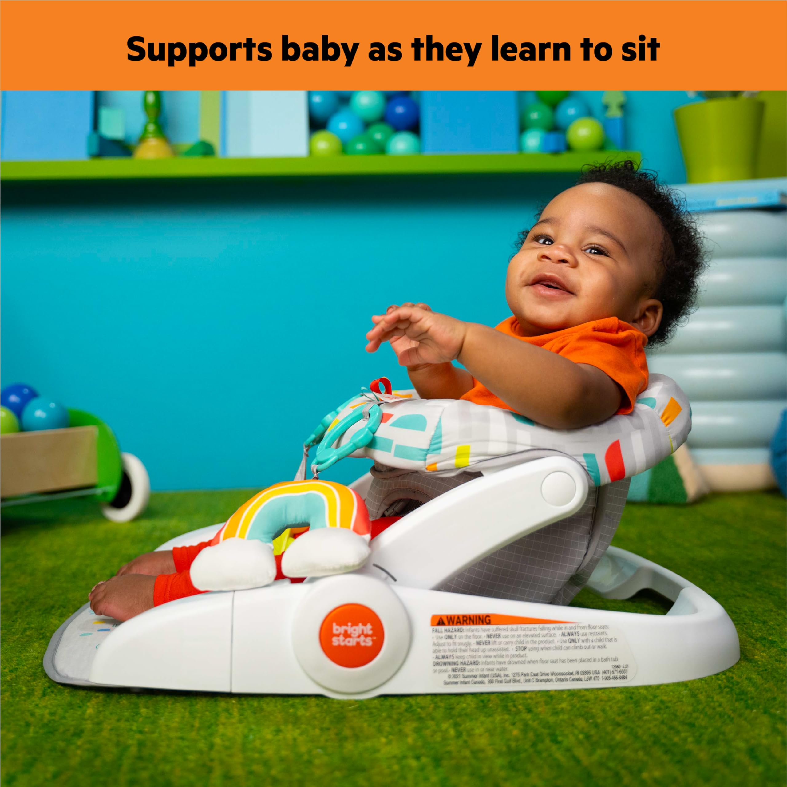Foto 7 pulgar | Asiento De Piso Para Bebés Bright Starts Para Aprender A Sentarse De 4 A 12 Meses - Venta Internacional.