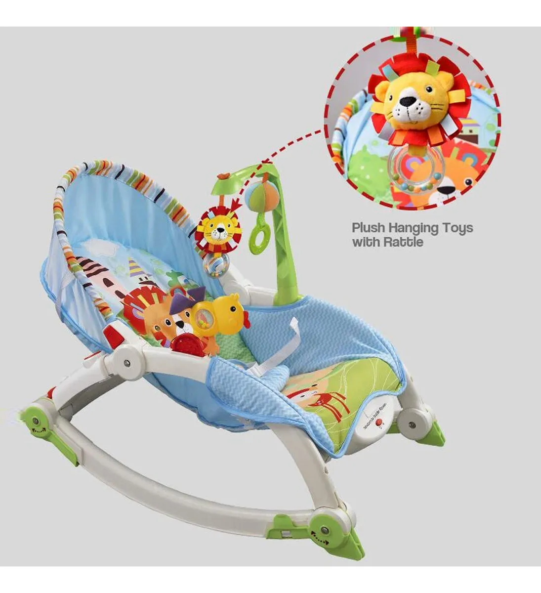 Foto 3 | Bouncer Para Bebé Aeiou 63560 Newborn Rocker Mecedora Blanco