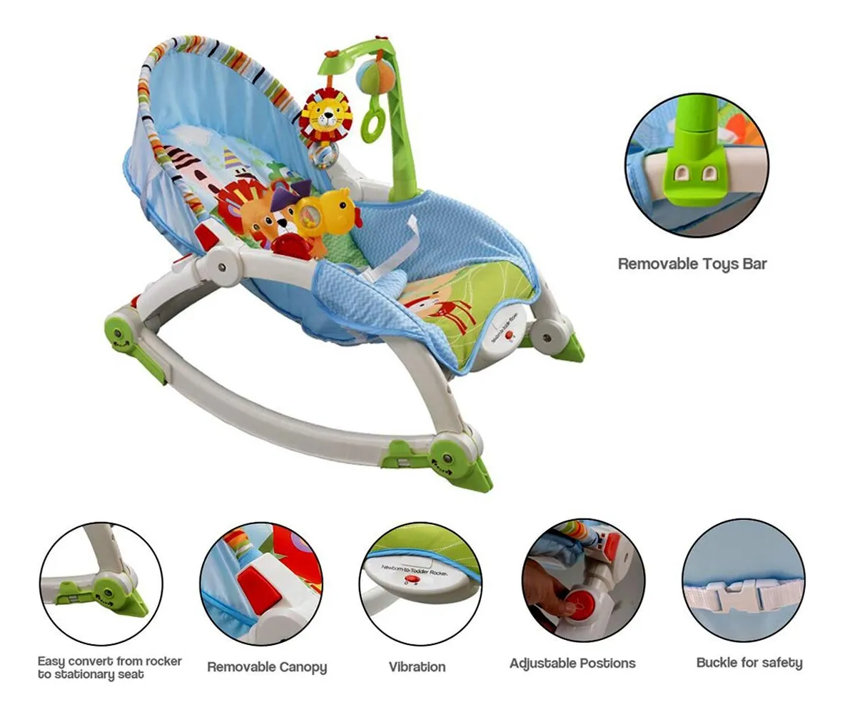 Foto 4 | Bouncer Para Bebé Aeiou 63560 Newborn Rocker Mecedora Blanco