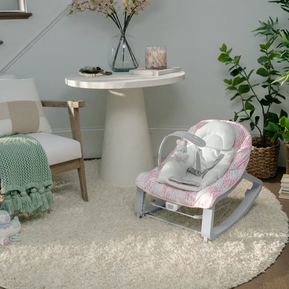 Foto 8 pulgar | Silla Mecedora Para Bebé Ingeuity Keep Cozy Bouncer 3 En 1 Lily