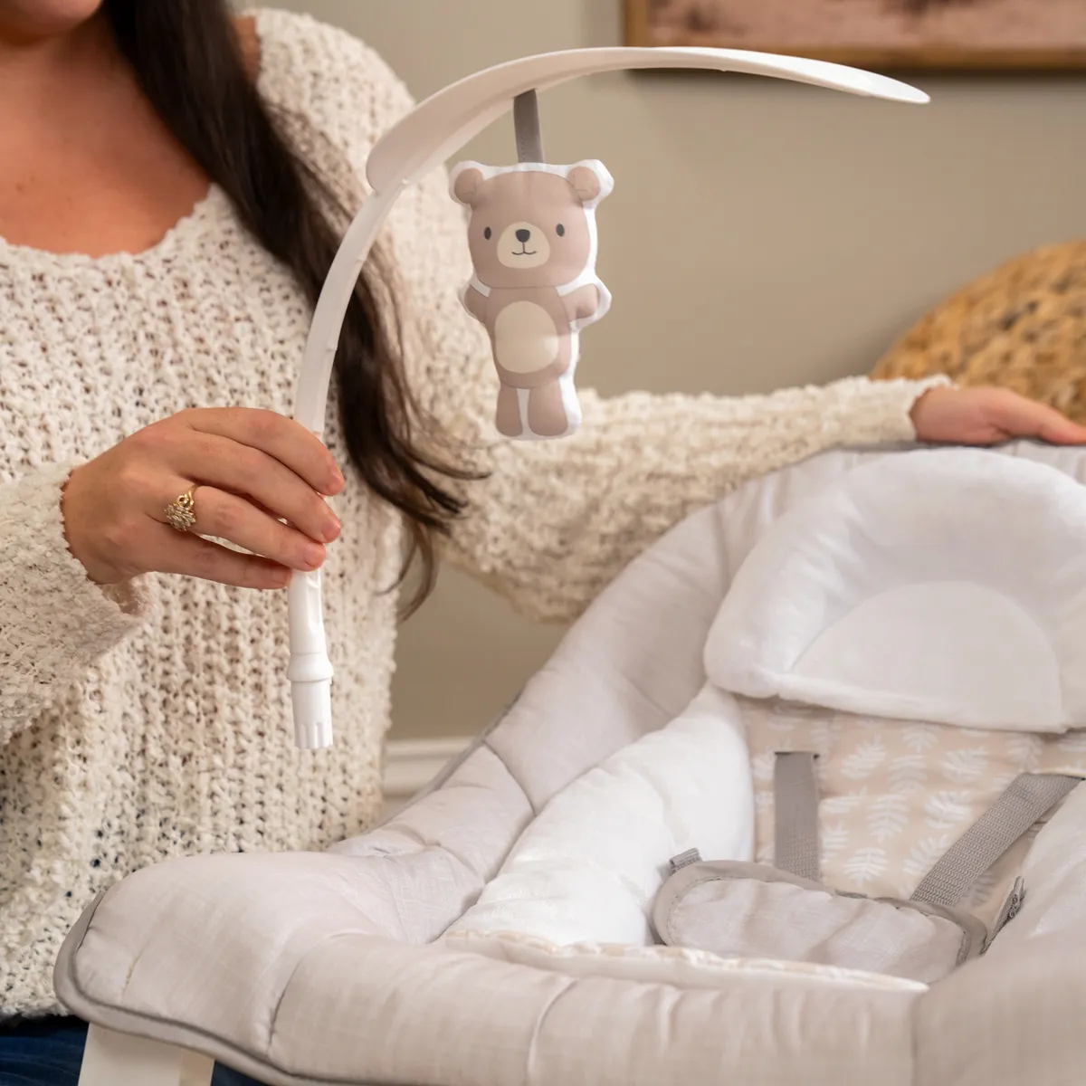 Foto 7 pulgar | Silla Mecedora Para Bebé Ingeuity Keep Cozy Bouncer 3 En 1 Linden