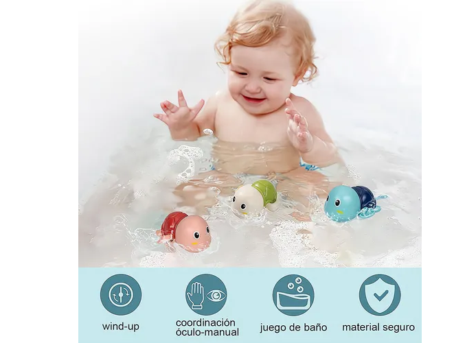 Foto 6 pulgar | Juego De Baño Xtellar Para Bebé, Con Gorro Ajustable Y Cepillo Para Champú - Agrega Diversión Y Felicidad A La