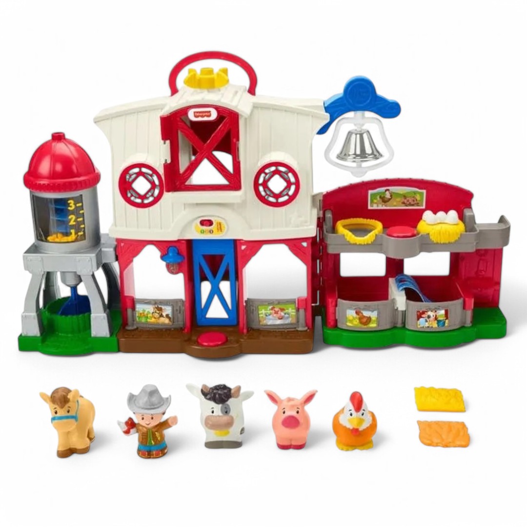 Foto 4 | Little People Granja Cuidado De Animales Hbj60