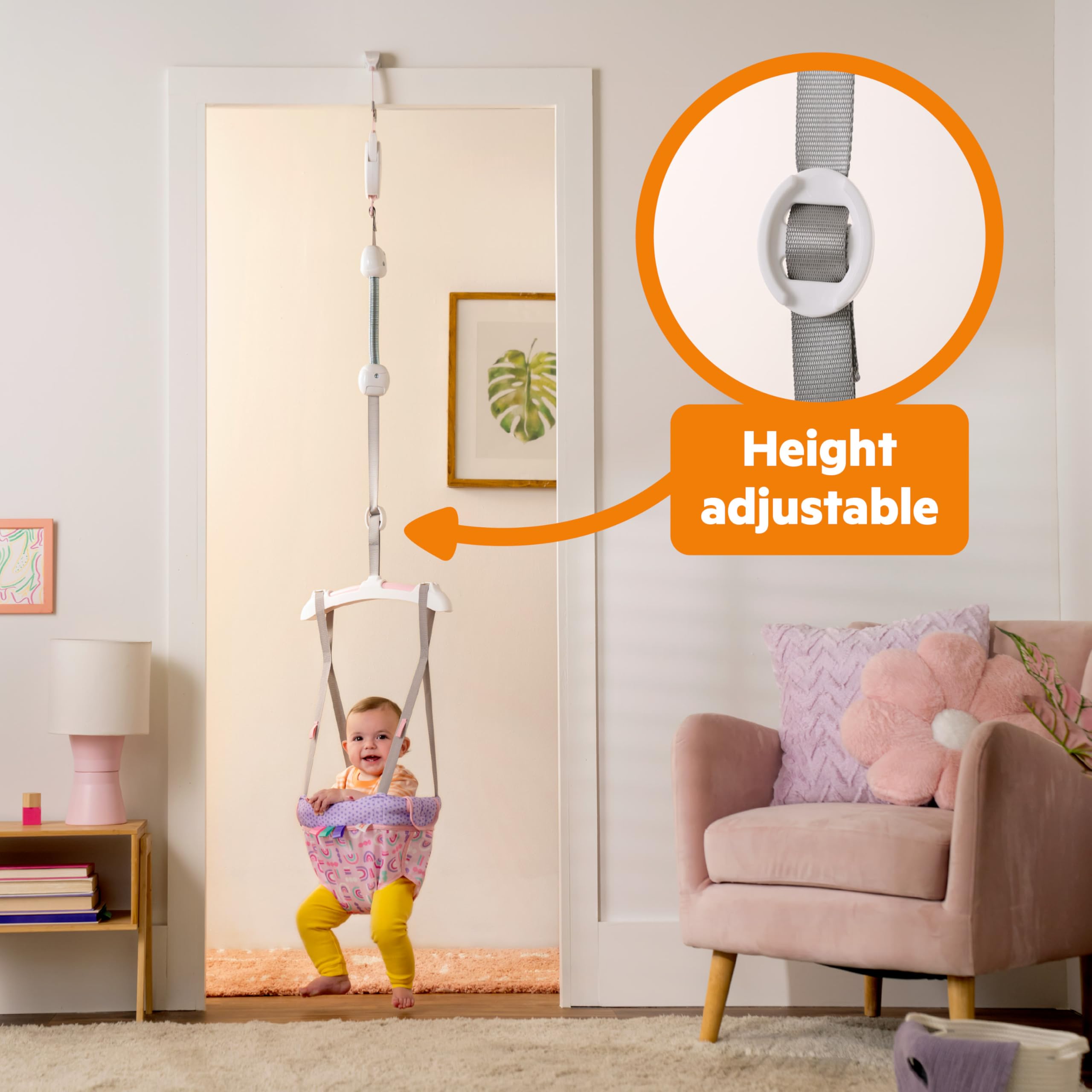 Foto 4 pulgar | Door Jumper Bright Starts Purple Paradise Para Bebés De 6 A 12 Meses - Venta Internacional.