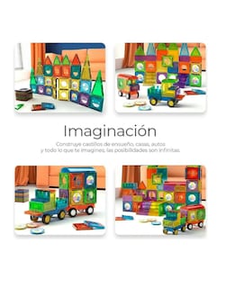 Foto 2 | Bloques Magnéticos Construcción Juguetes Ninos Imanes 149 Pz