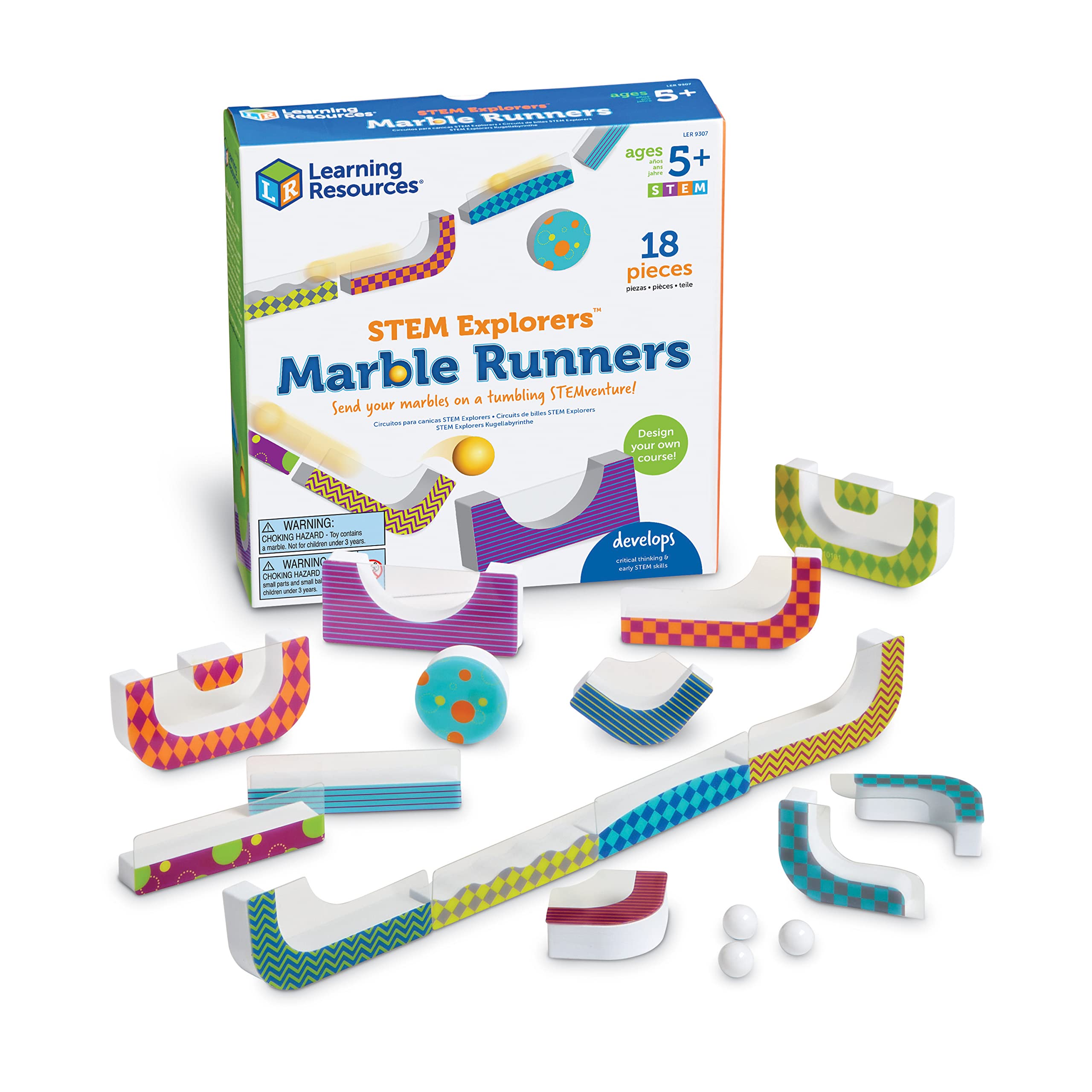 Recursos De Aprendizaje Stem Explorers De Marble Runners, 18 Piezas - Venta Internacional.