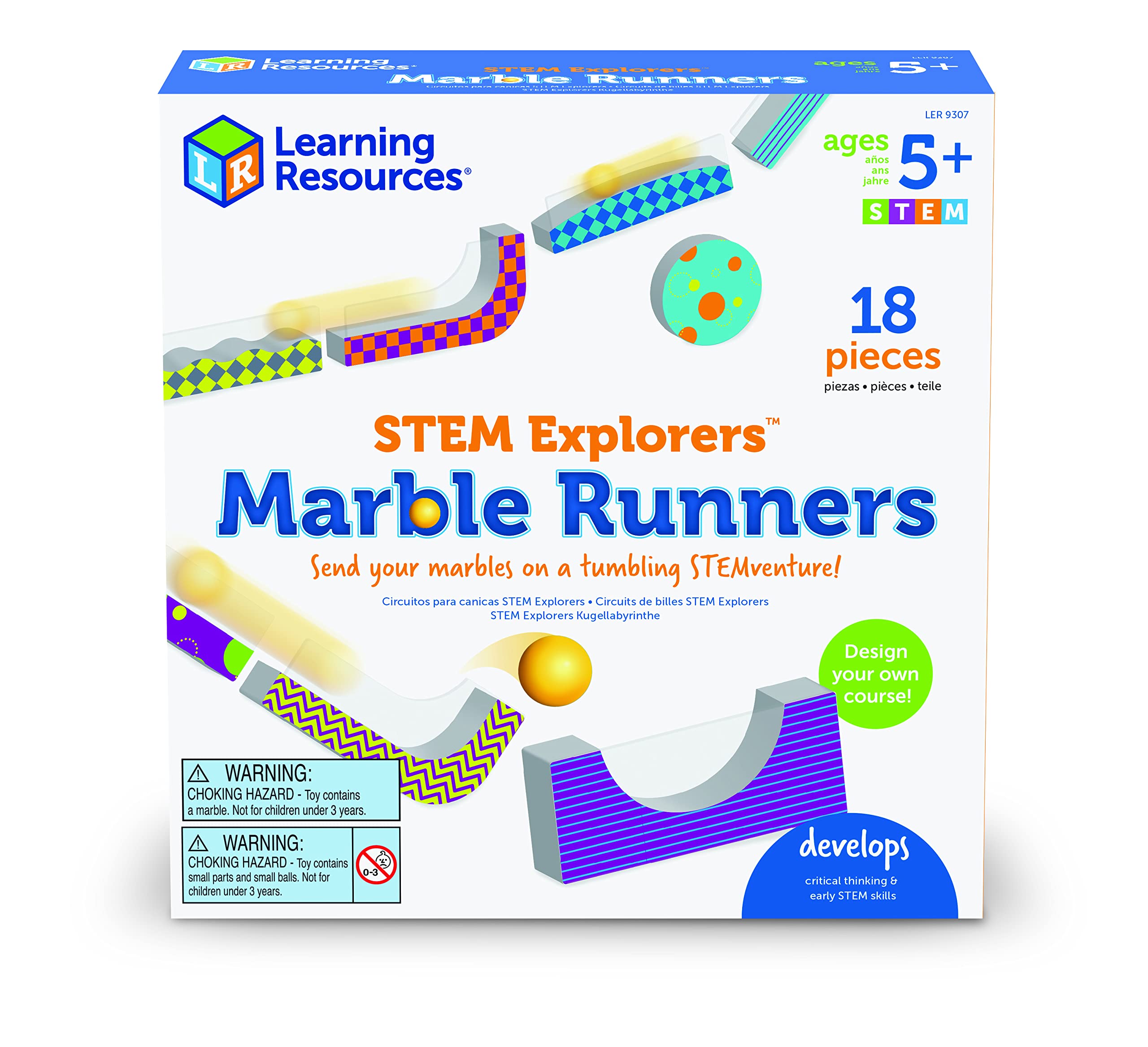 Foto 8 pulgar | Recursos De Aprendizaje Stem Explorers De Marble Runners, 18 Piezas - Venta Internacional.