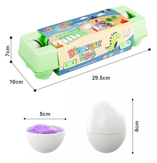 Foto 2 | Juego Educativo Para Niños, Juguete Didáctico Huevos Colores Verde