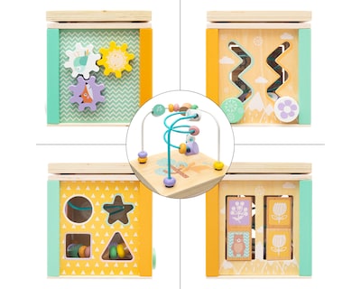 Foto 5 | Cubo Didáctico Montessori Bebe Madera Juego Educativo 5 en 1