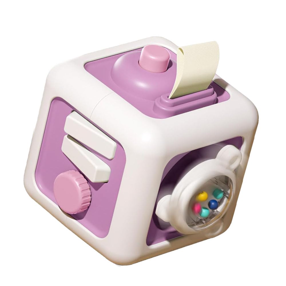 Foto 2 pulgar | Juguete Busy Cube Para Niño De 1 Año, Bebé De 12 A 18 Meses, Color Morado - Venta Internacional.