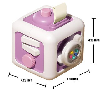 Foto 4 | Juguete Busy Cube Para Niño De 1 Año, Bebé De 12 A 18 Meses, Color Morado - Venta Internacional.
