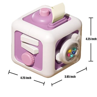 Foto 4 | Juguete Busy Cube Para Niño De 1 Año, Bebé De 12 A 18 Meses, Color Morado - Venta Internacional.