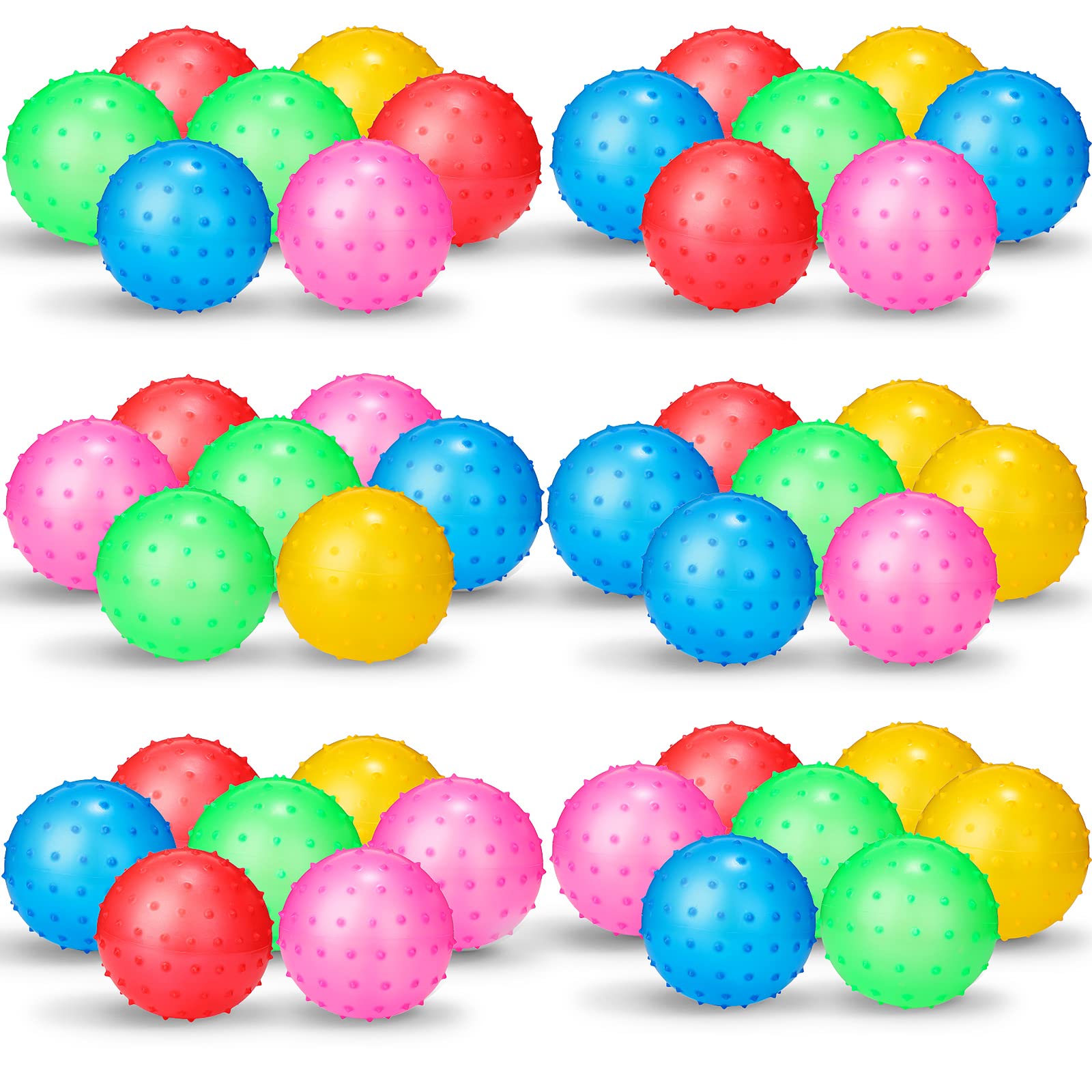 Pelota Sensorial Knobby Balls Jerify, 36 Piezas, Hinchable Y Puntiaguda - Venta Internacional.