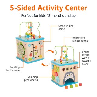 Foto 2 | Cubo De Aprendizaje De Actividades Amazon Basics Para Niños De Más De 12 Meses - Venta Internacional.